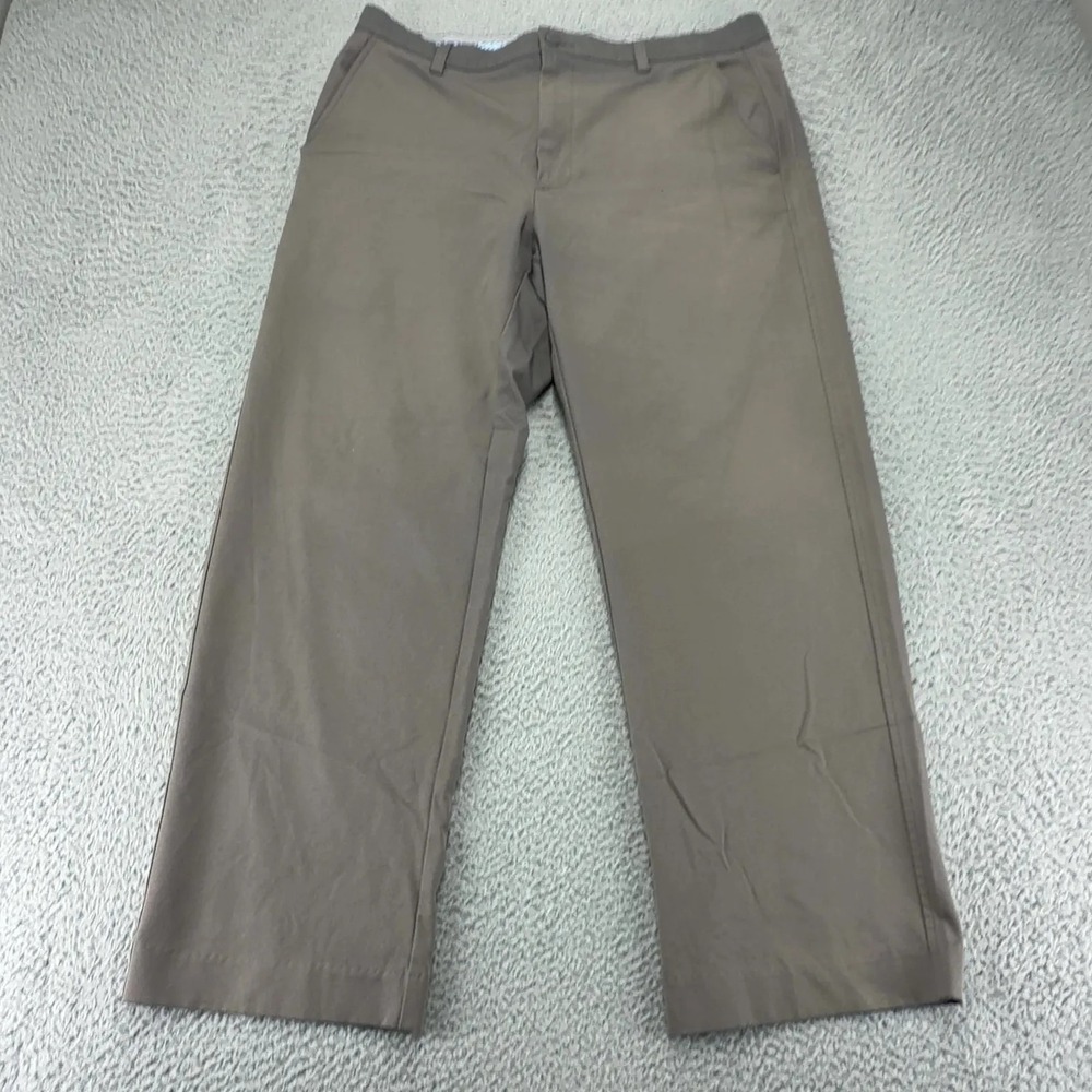 FootJoy FJ Golf Pants Mens 36x30 Gray Stretch Performance Flat Front Straight